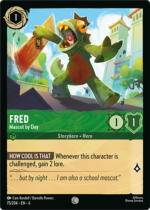 ravensburger Lorcana Azurite Sea-emerald sapphire single player deck-fred mascot by day-micechat