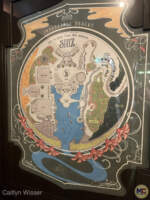 Map of Shiz sign interior decoration at the Wicked store at Universal Orlando Resort