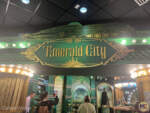 Emerald City plaque in the Wicked store at Universal Orlando Resort