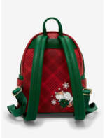 BoxLunch Big Hero 6 tenth anniversary merchandise collection-loungefly baymax holiday plaid mini backpack back