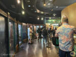Shiz-themed interior shot of the Wicked store at Universal Orlando Resort