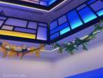 Pixar Place holiday – garland blue and yellow