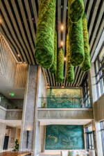 Walt Disney World Resort_Island Tower at Disney’s Polynesian Villas and Bungalows_DVC_Main Lobby_Mural and Preserved Moss