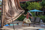 Walt Disney World Resort_Island Tower at Disney’s Polynesian Villas and Bungalows_DVC_Moana’s Voyage Splash Zone_Moana Figure