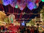 disneyland Beauty main street holiday balloons 2 MiceChat