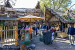 Disneyland_Adventureland_Tiki Room_Sign Missing_Trash Cans Replaced Sign
