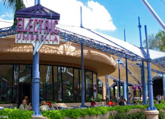 Yesterland: Electric Umbrella Restaurant at Epcot
