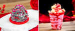 2025-disneyland resort-valentines-day food-valentines grey stuff and strawberry shortcake sundae