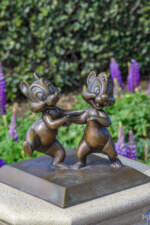 Disneyland_Partners Statue_Brass Figures_Chip and Dale