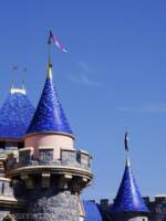 Sleeping Beauty Castle 70th flags