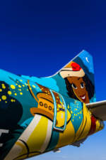 Alaska Airlines reveal of “Tiana’s Bayou Adventure” special livery