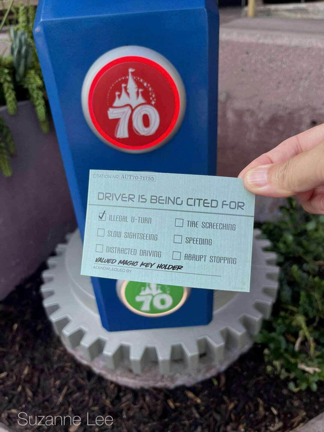 Back of a Tomorrowland MagicBand souvenir ticket