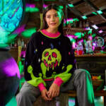 Disney Store-Disney halloween Merchandise 2025-Disney Villains collection-Snow White Poisoned Apple sweater for women by Her Universe