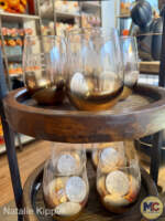 Disneyland-Disney Halloween merchandise 2025-Mickey Mouse pumpkin and spiderweb Collection-stemless wine glass