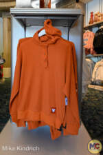 Disneyland-Disney Halloween merchandise 2025-Pumpkin Spice collection-orange waffle-knit long-sleeve shirt with hood