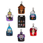 Disney Halloween merchandise 2025-loungefly-disney villains cosplay mytery mini backpack keychain charm