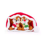 Disney Store-Disney Holiday Merchandise 2025-Chip ‘n dale holiday plush set in santa hat