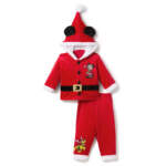 Disney Store-Disney Holiday Merchandise 2025-Mickey Mouse family holiday collection-Santa Mickey Mouse Set for Baby
