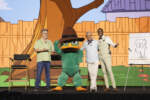 Dan Povenmire, Agent P., Jeff “Swampy” Marsh, and Raevon Redding