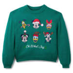 Disney Store-Disney Holiday merchandise 2025-Mickey Mouse and Friends Oh What Joy Sweater for Women