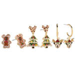 Disney Store-Disney Holiday merchandise 2025-Mickey and Minnie Mouse Holiday Earring Set by BaubleBar