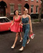 Disney X Macy’s Women’s Straight-Leg Jeans Embellished with Swarovski Crystals and Pink Minnie Dress.tif