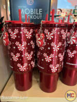 Disneyland-Disney Holiday merchandise 2025-micechat-Starbucks Mickey Winter Peppermint 40-ounce travel tumbler