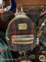 Disneyland-Disney holiday merchandise 2025-Disney Christmas Plaid Collection-loungefly mini backpack
