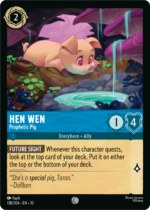 Lorcana Whispers in the Well Hen Wen – Prophetic Pig 138