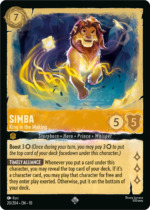Lorcana Whispers in the Well Simba – King in the Making 20