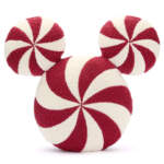 disney store-Disney Holiday Merchandise 2025-disney holiday haven collection-mickey mouse icon peppermint swirl throw pillow