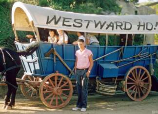 Yesterland: Conestoga Wagons at Frontierland’s Rainbow Desert Yesterland: Conestoga Wagons at Frontierland’s Rainbow Desert