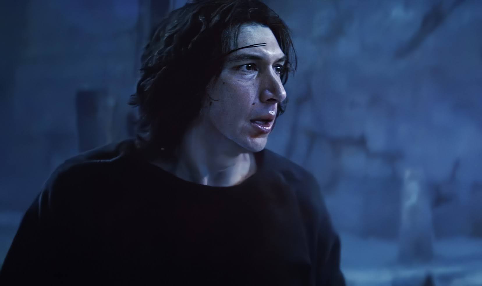 Ben Solo looking surprised in The Rise of Skywalker.