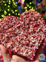 Universal Studios Hollywood Christmas grinchmas treat heart cookie back crushed candy cane MiceChat