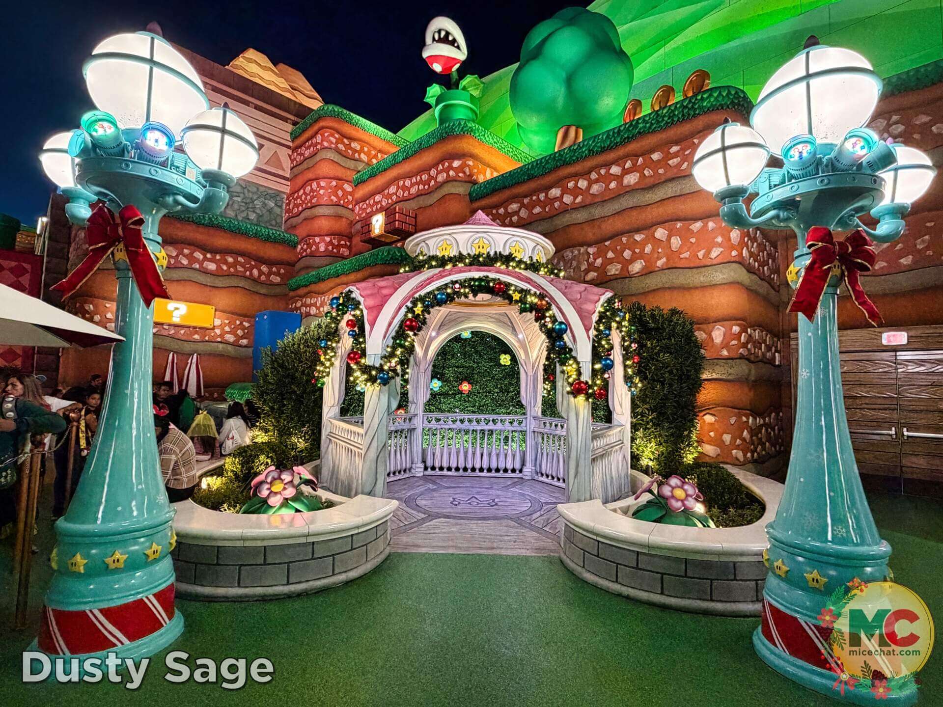 Universal Studios Hollywood Christmas super nintendo world