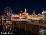 Disneyland blues pixar pier lights out side view MiceChat