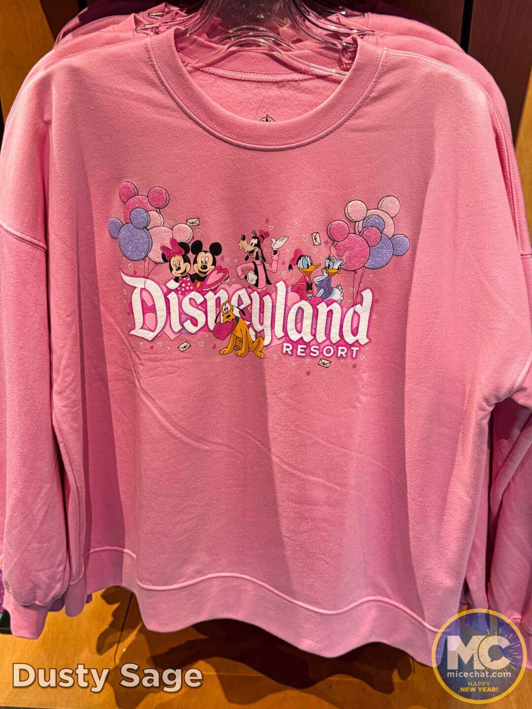 Disneyland valentines day pink sweatshirt MiceChat - MiceChat