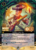 Lorcana Wilds Unknown Set 12 Set Champs Participation Card 053_DLCP3_Woody_JungleGuide_EN-150