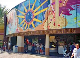 Yesterland: 1998 Tomorrowland Mural (“Beyond the Greatest Star of All Lies our Future”)