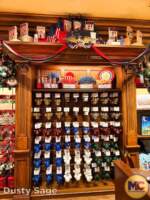 Disneyland patriotic christmas store display tall MiceChat