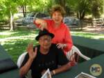 Disney Floyd Norman and Margaret Kerry 2013 Silly Pose MiceChat
