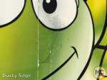 Disneyland Construction Store Command Blues Green Alien Wall hend together with tape 2 MiceChat