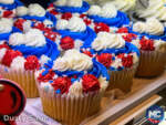 Disneyland Red white and blue food cupcake MiceChat