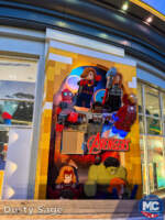 Disneyland construction lego store avengers mural night MiceChat