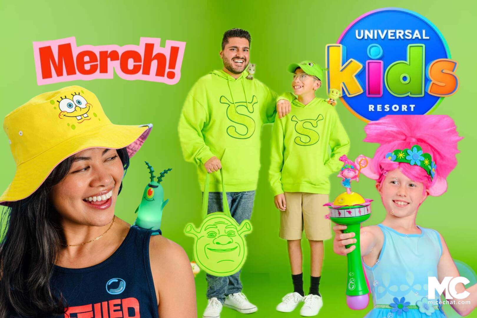 Universal Kids Resort Merchandise Guide: Shrek, SpongeBob SquarePants, and More!