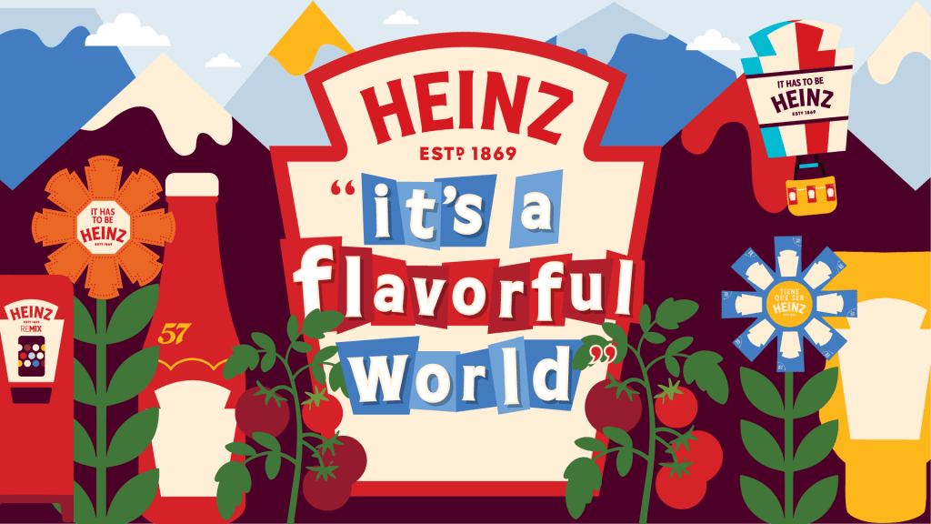 Mary Blair-inspired Heinz and Disney D23 partnership artwork