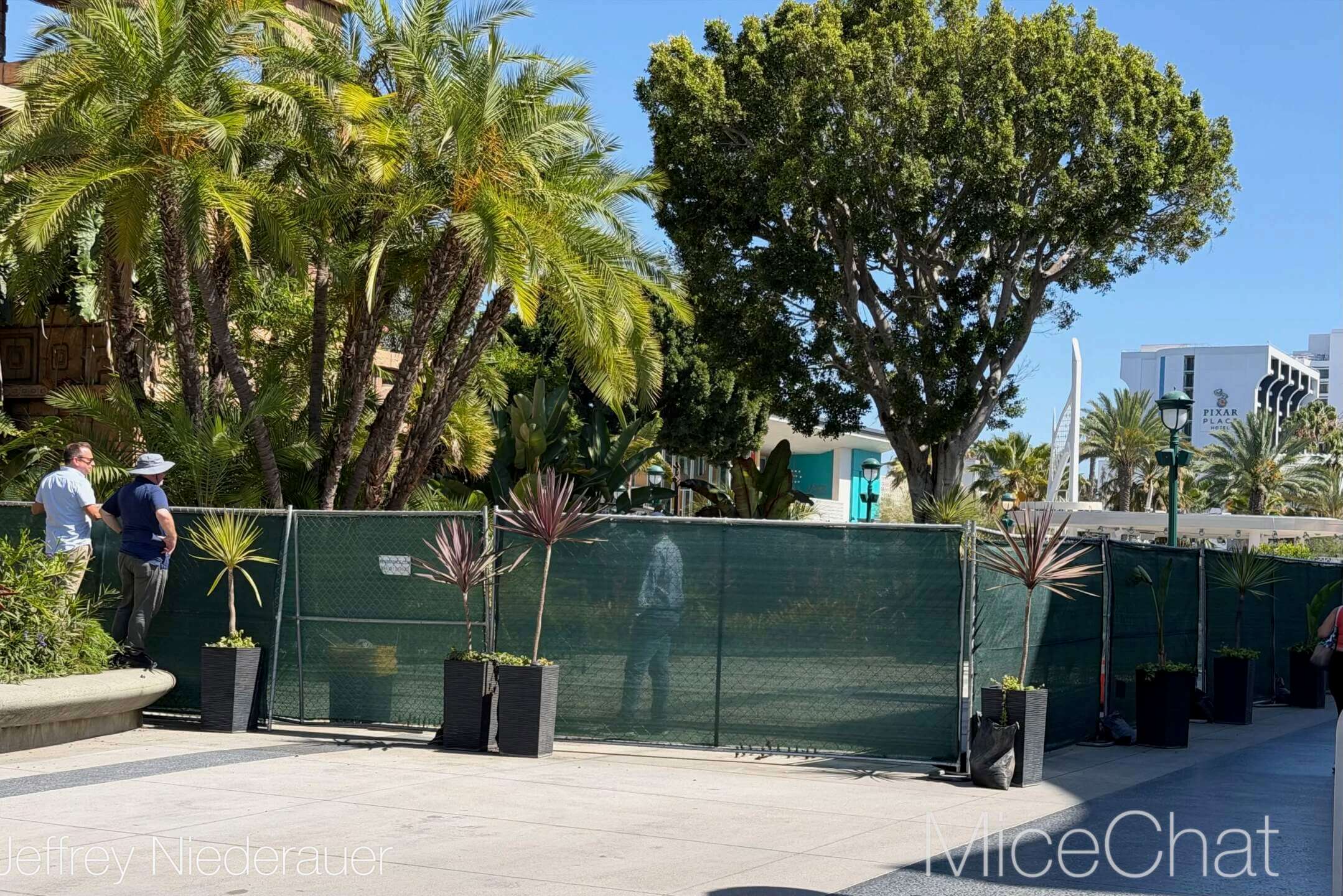 Site where the temporary Earl of Sandwich trailer stood in Downtown Disney