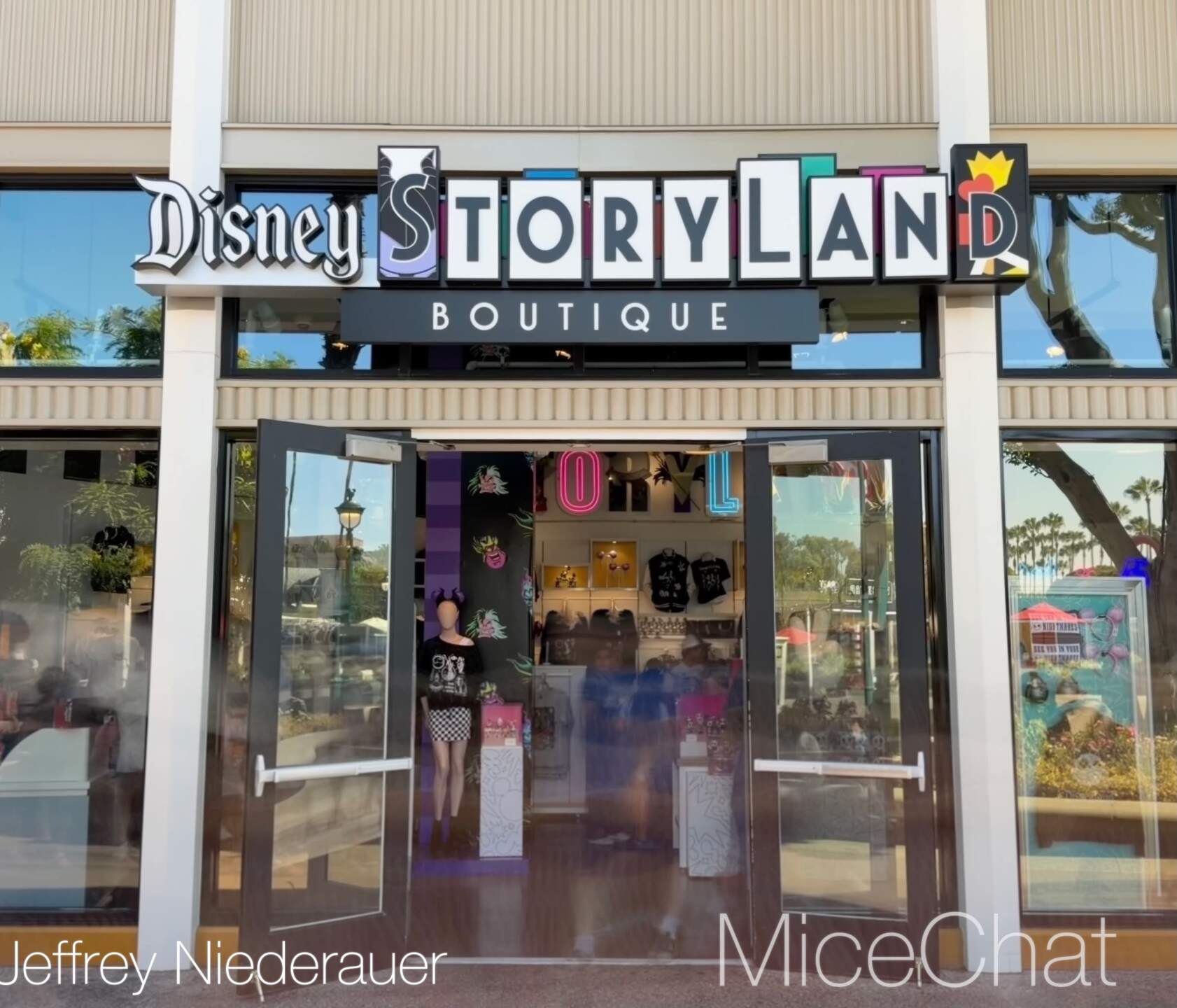 New Disney Storyland Boutique sign in Downtown Disney