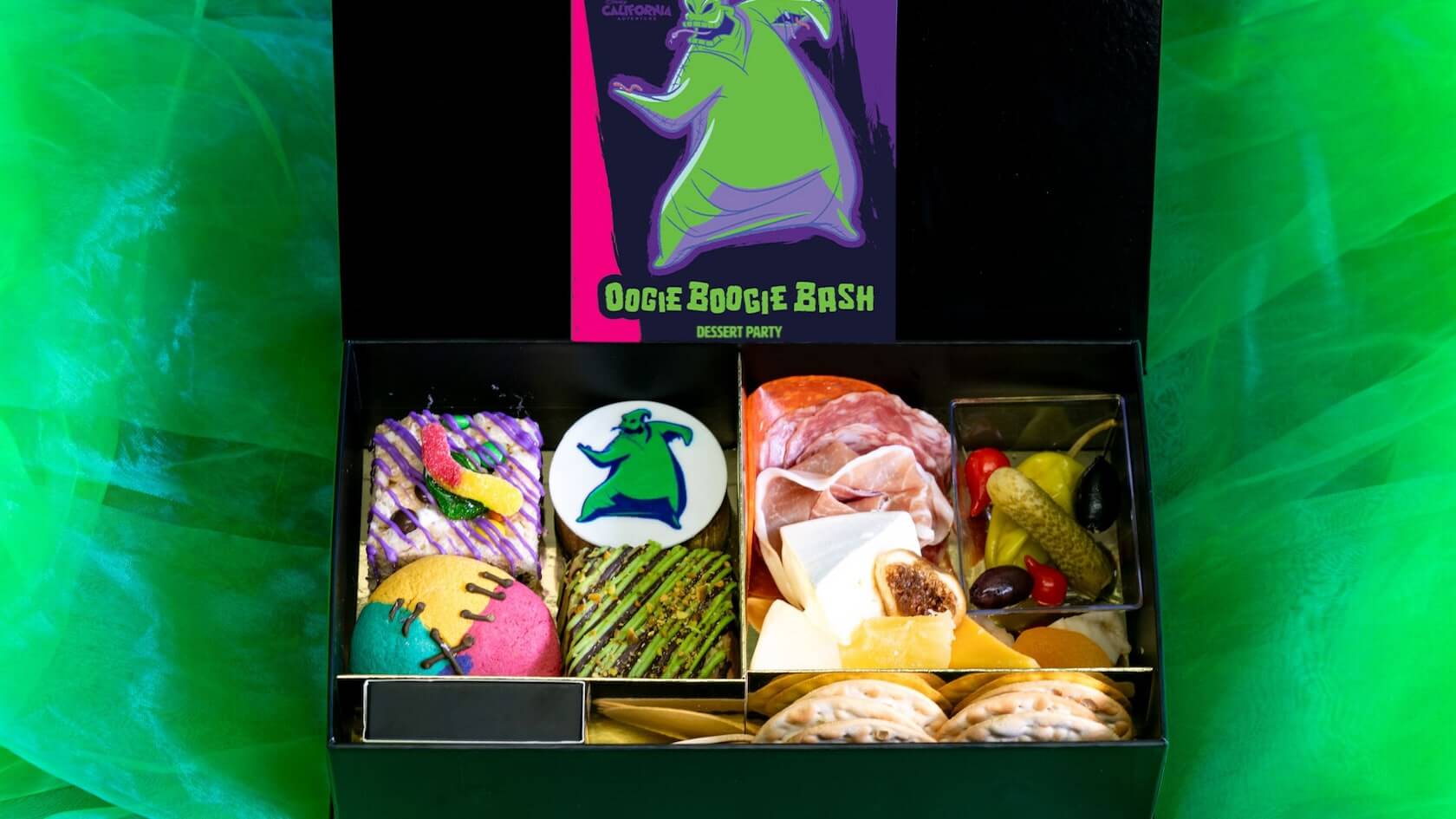 Oogie Boogie Bash Dessert Party desserts and charcuterie