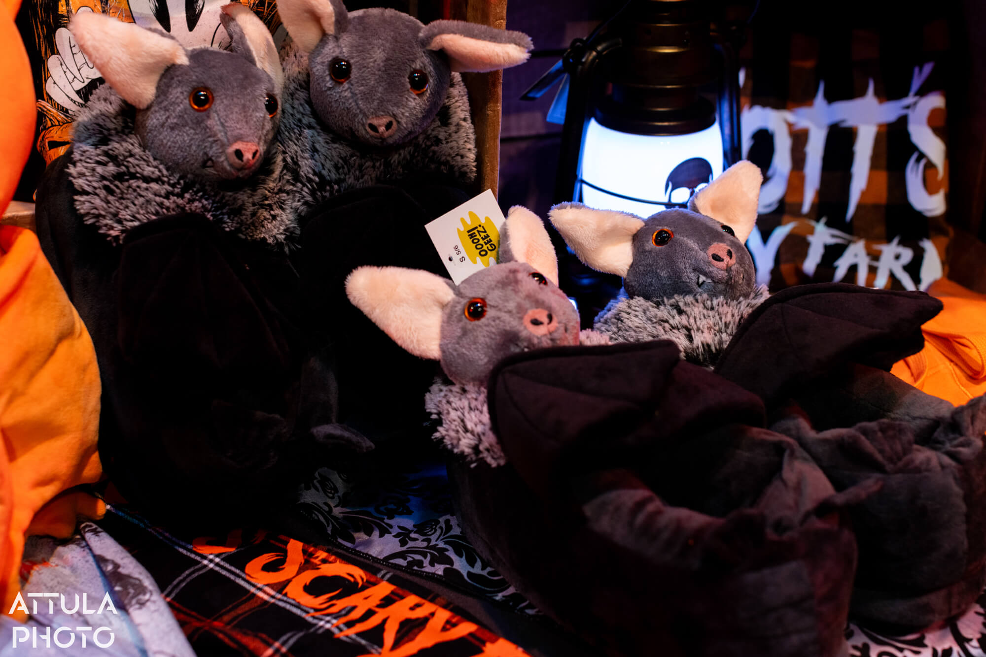 Merchandise: bat slippers at Knott's Scary Farm 2026